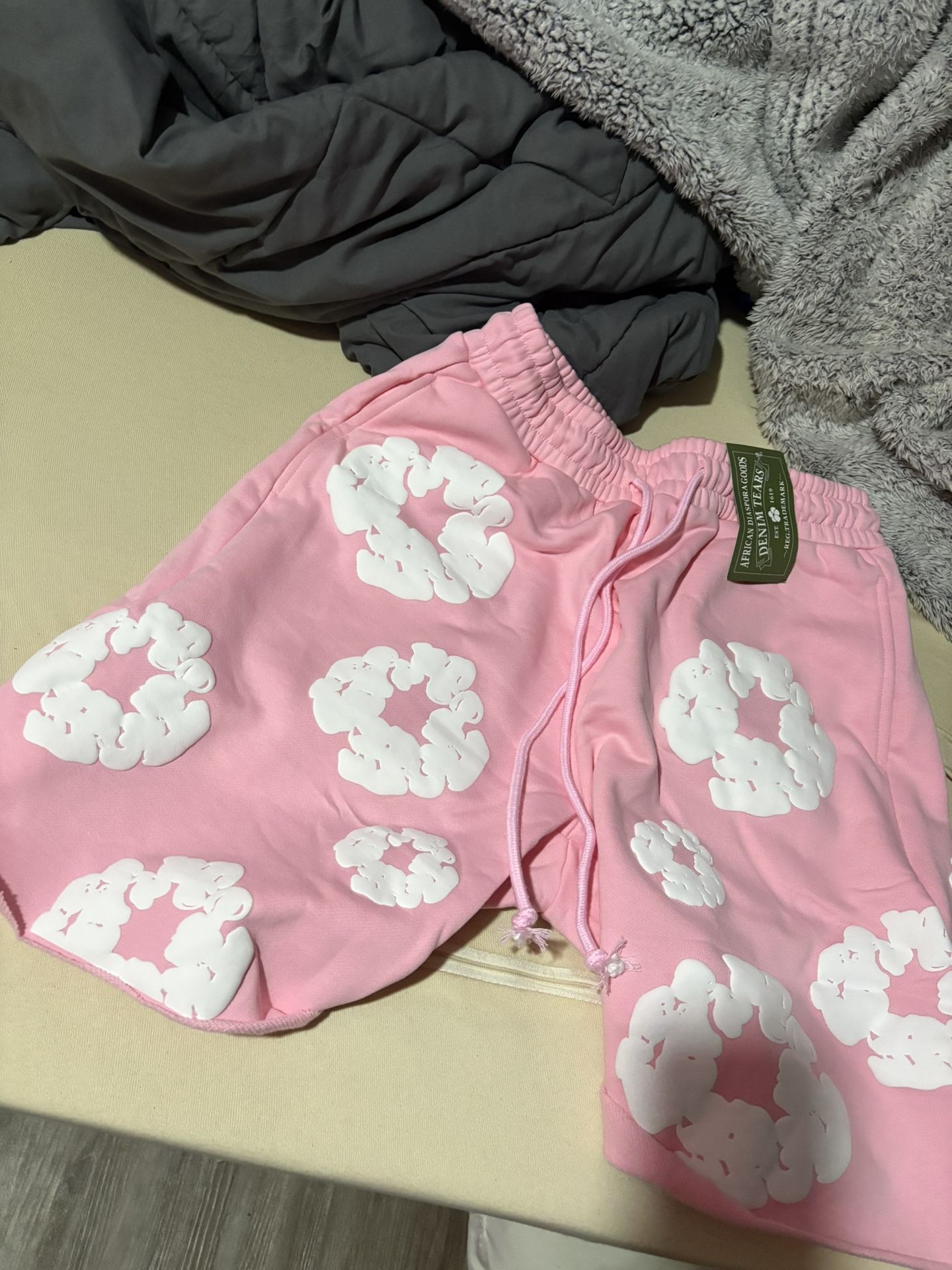 Denim Tears The Cotton Wreath Shorts Pink