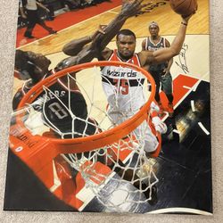 Washington Wizards Autographed Canvas Poster