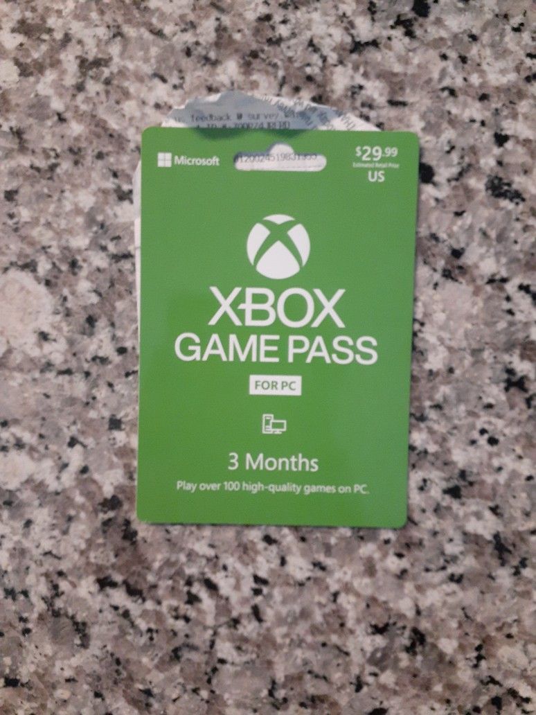 XBOX GAMPASS FOR PC