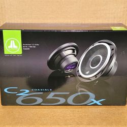 JL Audio Evolution C2 Car Speakers 1 Set 6 1/2 Inch 2-Way Coaxial Speaker System 225 Watts C2-650X 🚨 No Credit Needed 🚨 Payment Options Available 🚨