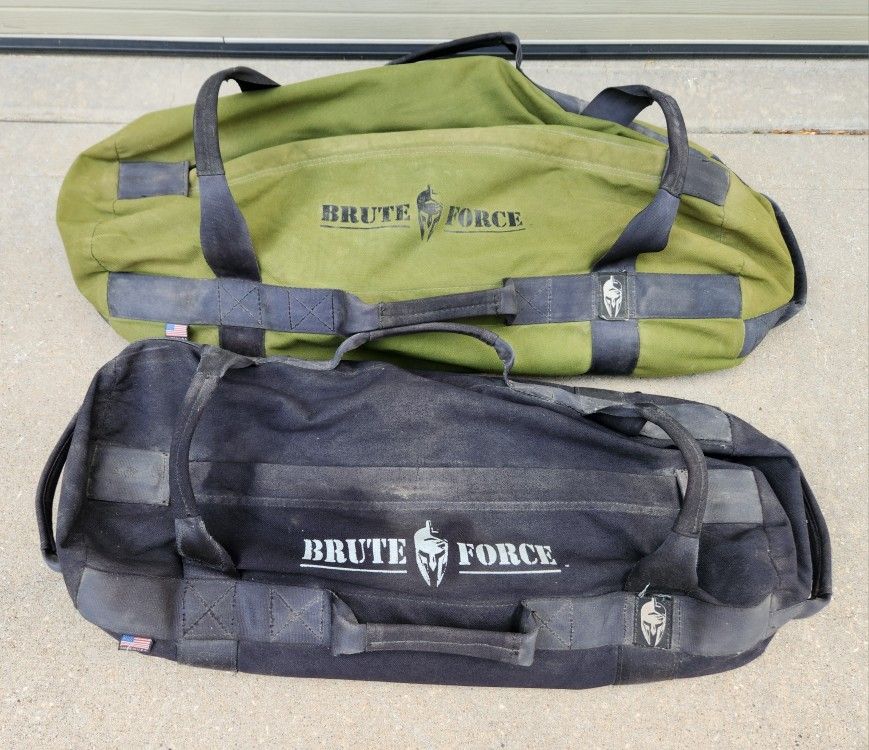 Brute Force Black and Green Heavy Duty Sandbags