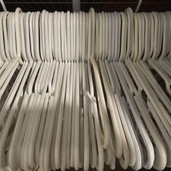 White Plastic Hangers