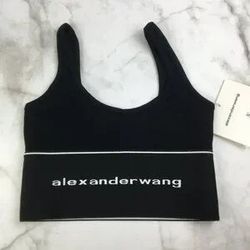NEW Alexander Wang Logo Elastic Bra Tank Top