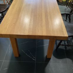 Solid Solid  Oak  Butcher Dining Table: $3k obo