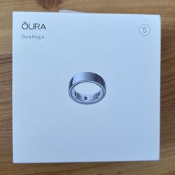 Oura ring, silver, size 5