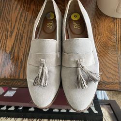 Franco Sarto Suede Loafer With Tassel