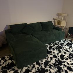 Dark Green Couch 