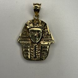Solid 10k Gold King Tut Pendant