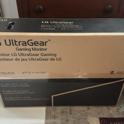 LG UltraGear 27” 27GL83A 144hz 1440p HDR IPS Monitor Screen Gaming Gsync