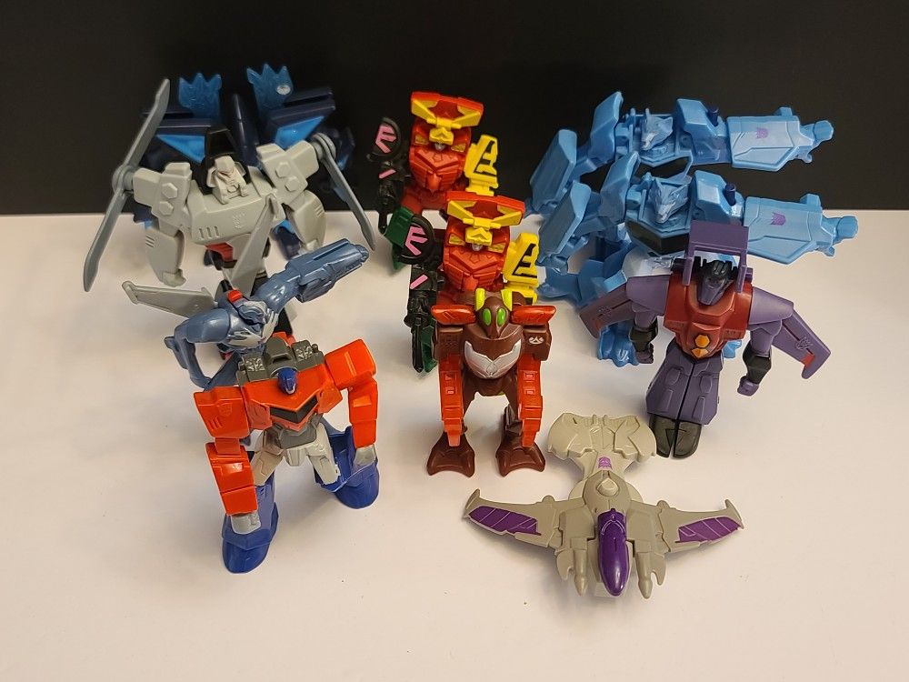 Transformers Toy Robots And Other McDonald's Happy Meal Toys Lot Of 11 Toys