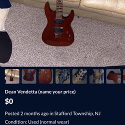 Dean vendetta electric guitar (name your price)