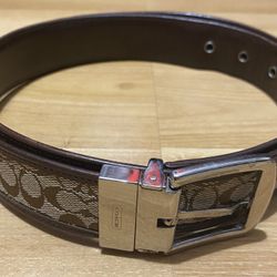 Coach Reversible Belt with a Signature C Buckle
