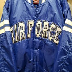 Air Force Academy Stitched Satin Jacket Size Large