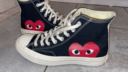 Cdg Red Heart Converse