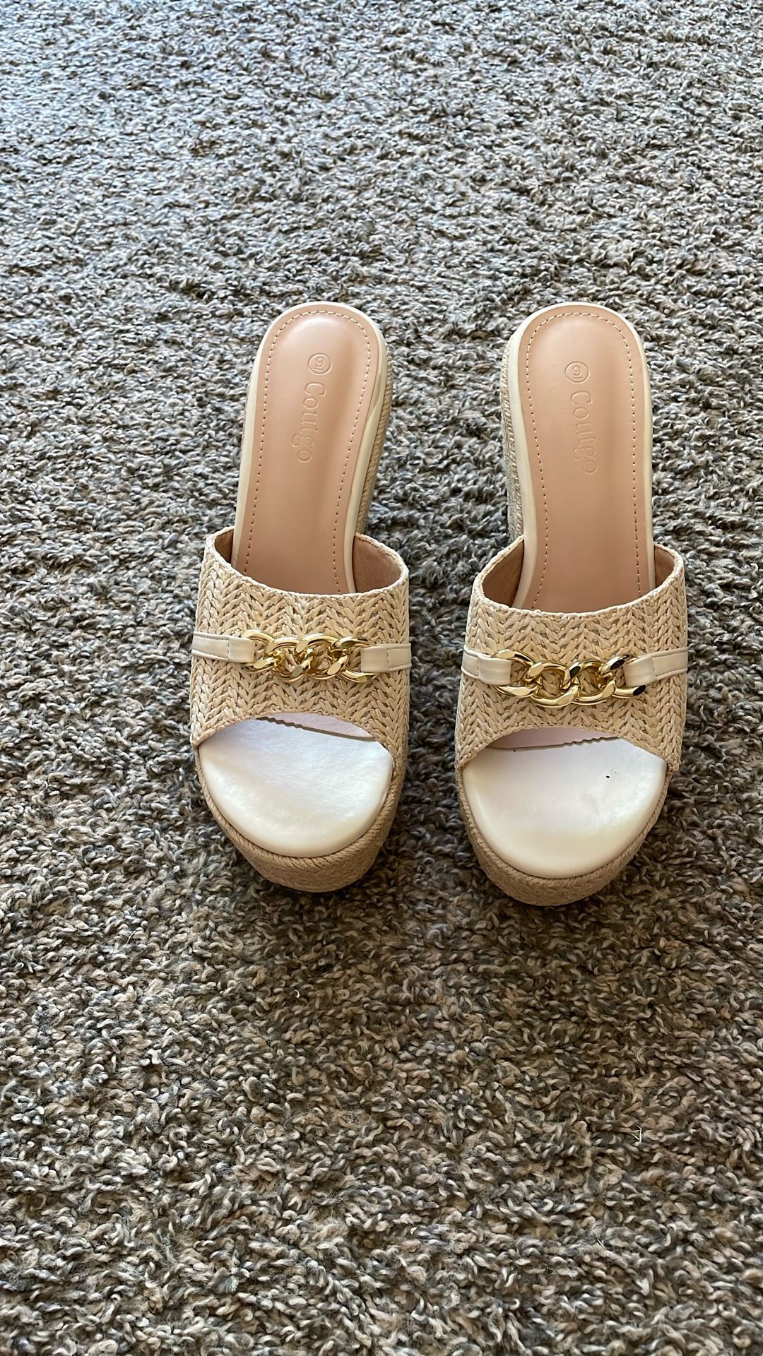 Coutgo Wedges Platform Sandals.  