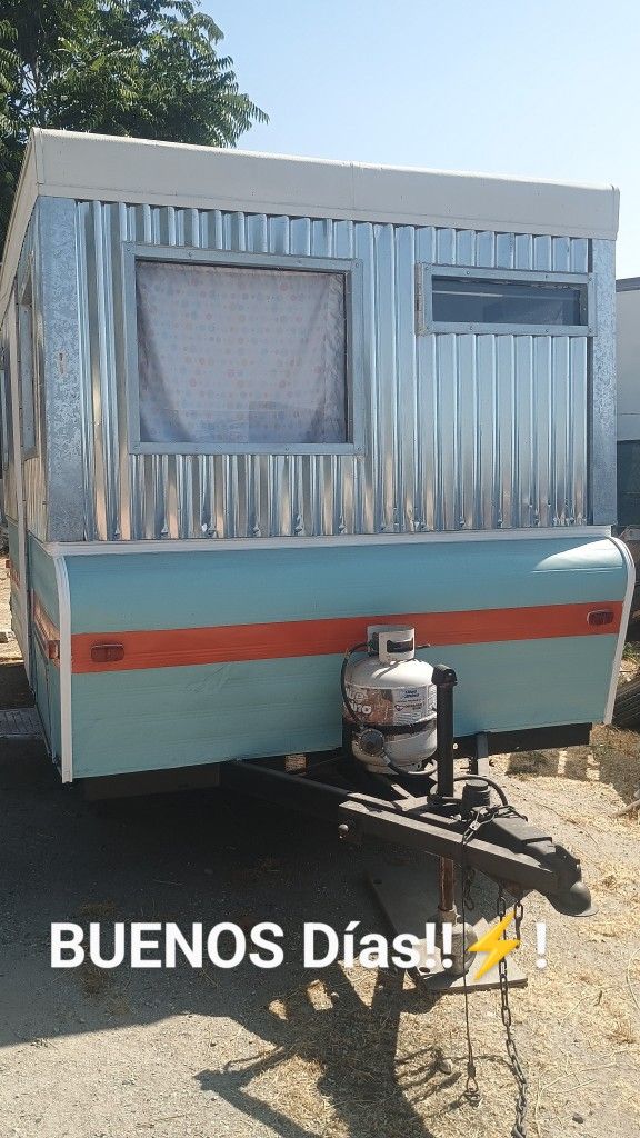 Vintage Tiny Home Trailer Stove Restroom Shower