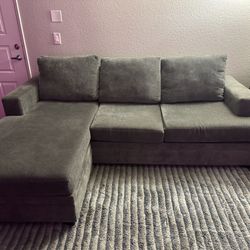 Bonaterra  Sectional Couch With Chaise Sofa Sleeper