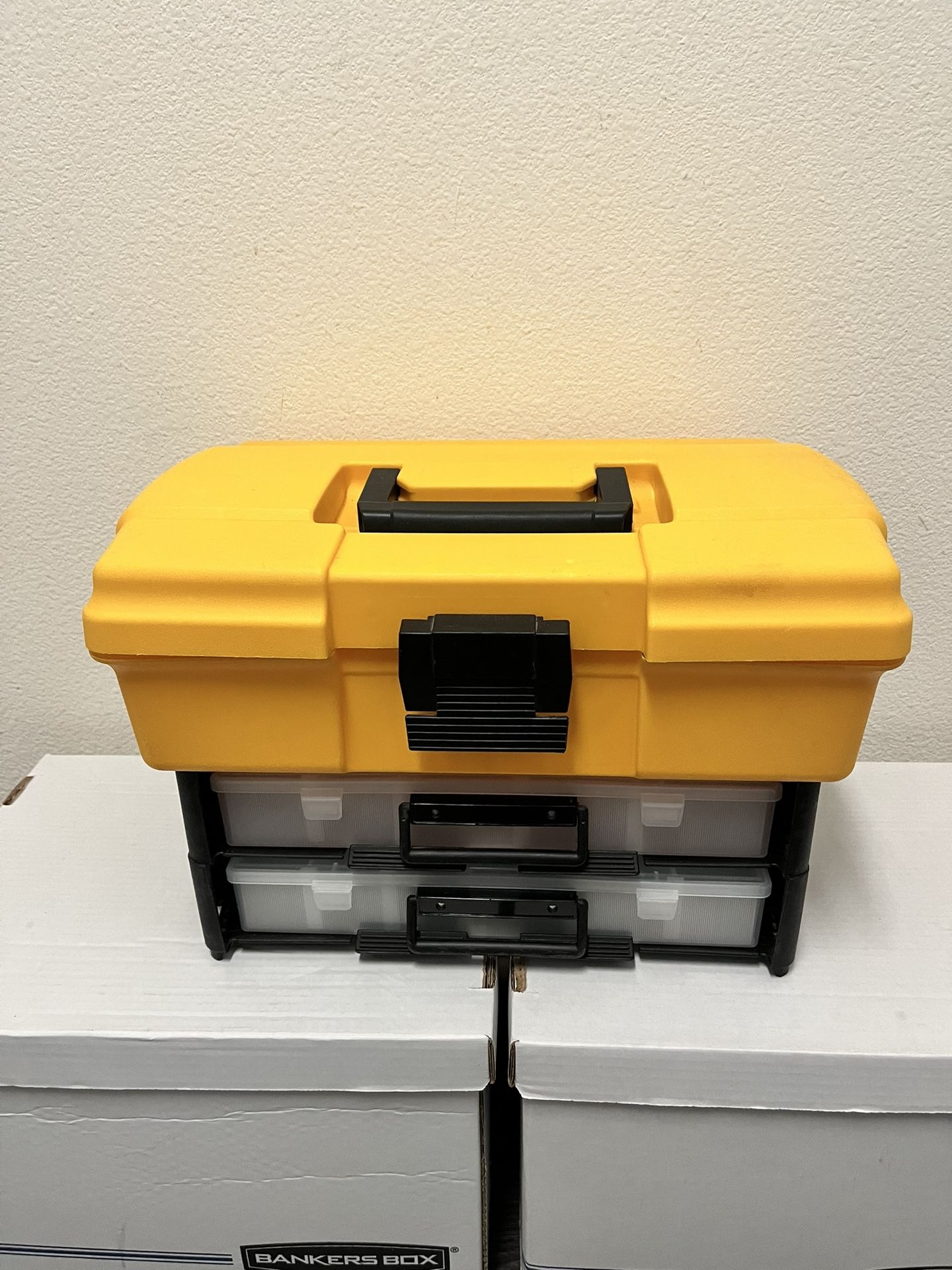 Tollbox - With 2 Removable Trays With Adjustable Compartments (Like New)