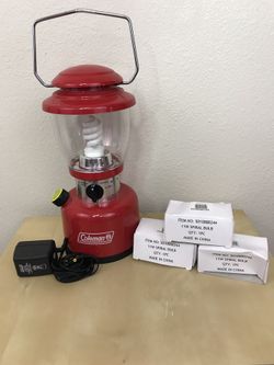 New Coleman Retro Rechargeable Lantern with extra light bulbs
