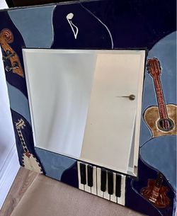 Mirror. Hand made ceramic pieces frame