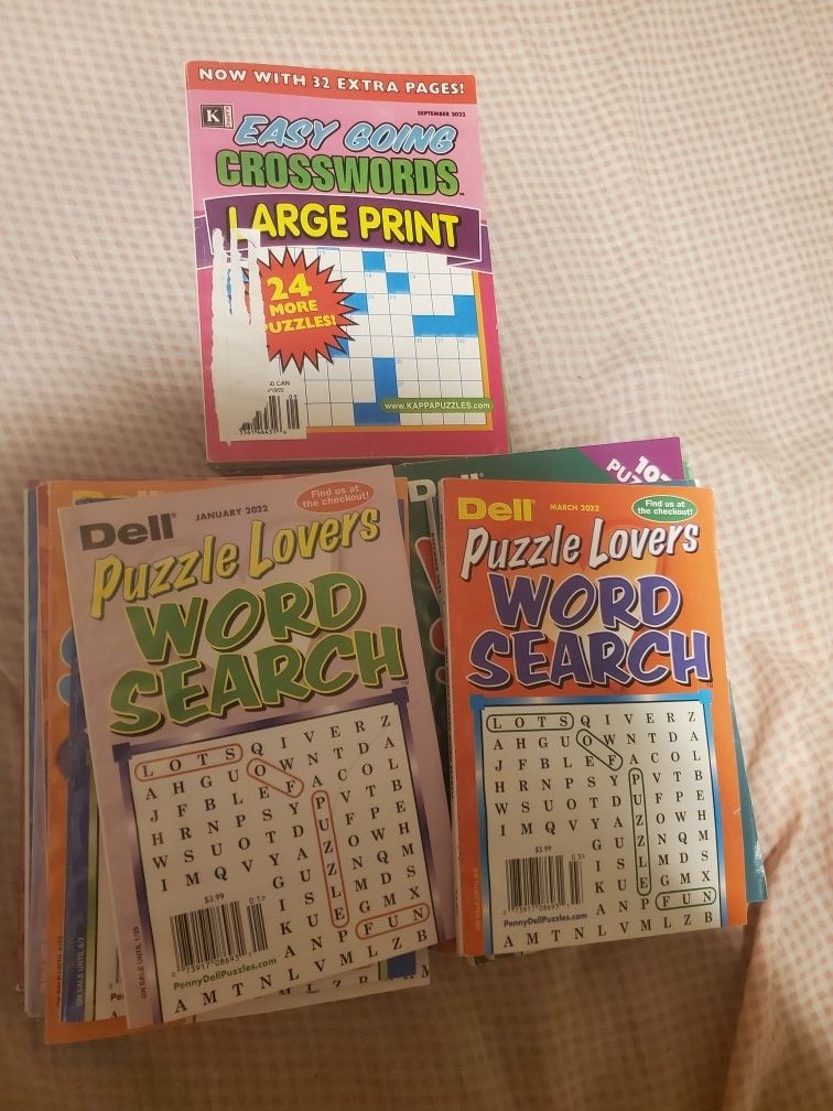 Crossword and Word Search Books