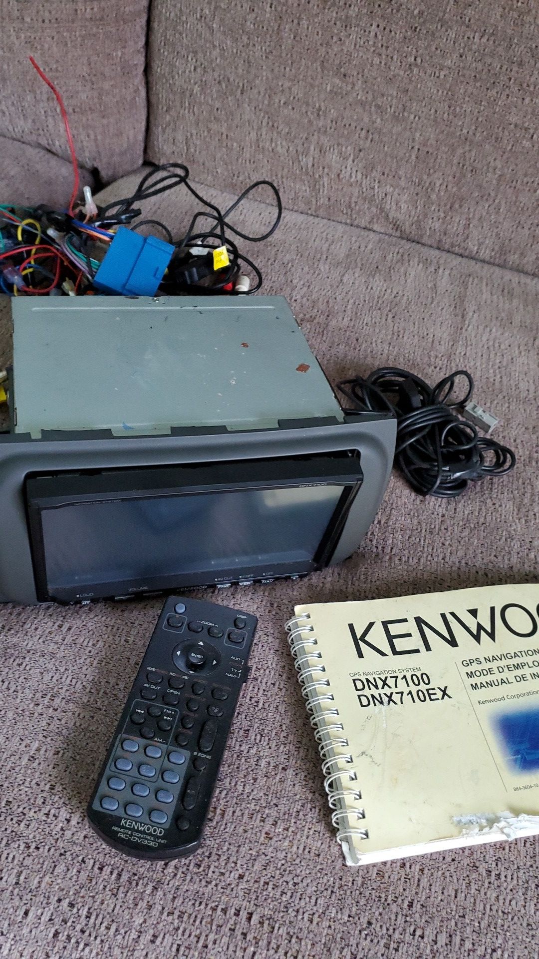 Kenwood car stereo deck with navigation