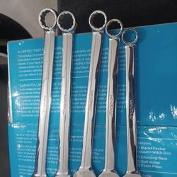 Near New Snap-on Five-piece Wrench Set 12 Point See Pics