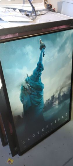 Cloverfield poster in frame