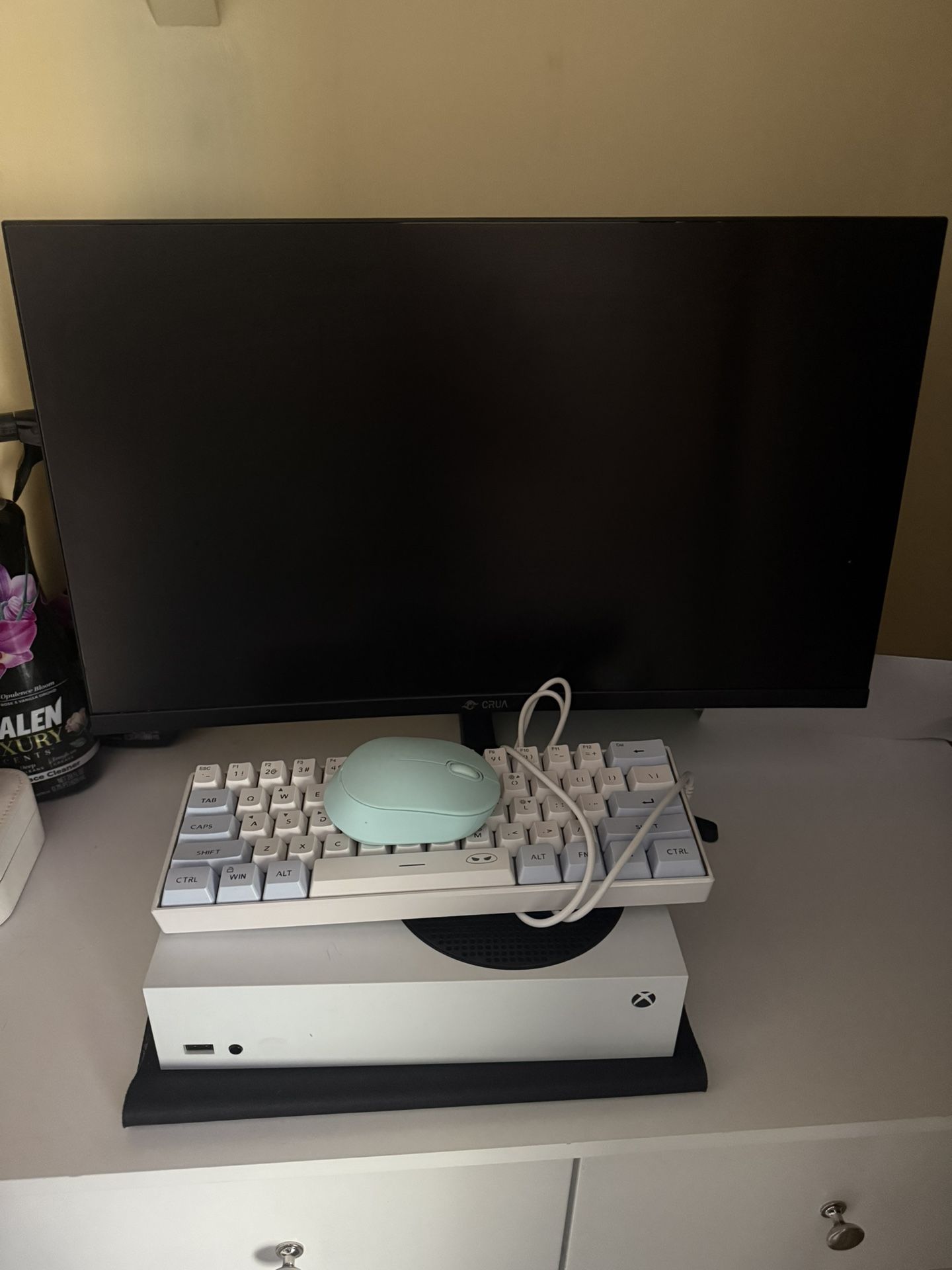 24in Monitor 240hz Keyboard And Mouse And A Xbox Series S