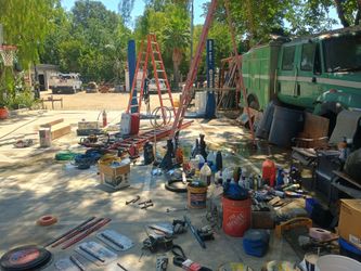 Lots of construction tools