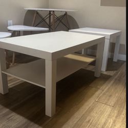 Set Of White Tables 