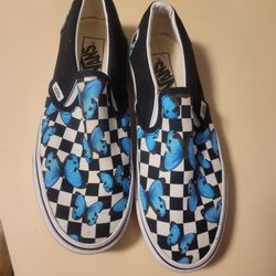 Blue Butterfly Vans