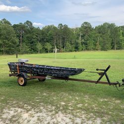 Aluminum  Boat And Trailer