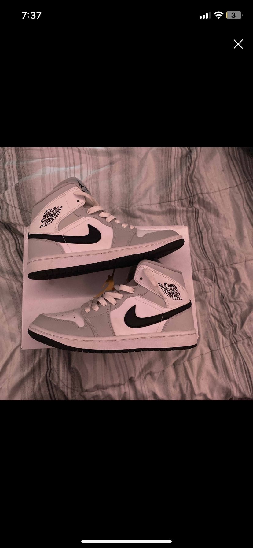 Jordan 1 Mid Grey Fog Wmns 