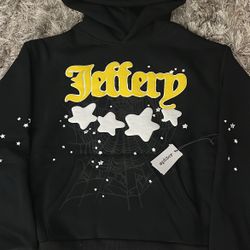 Sp5der Worldwide Hoodie Yellow Jeffery Size Small