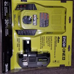 Ryobi 18v Battery & Charger 