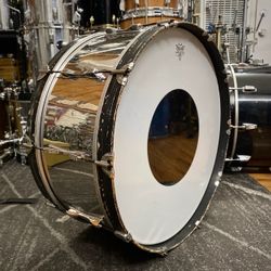Ludwig 10x26 Stainless Steel Kick Drum - 1970s