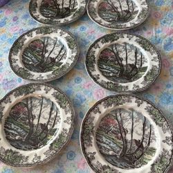 Vintage Plates Made In England 