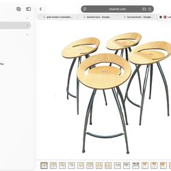 Lyra iconic Italian barstools