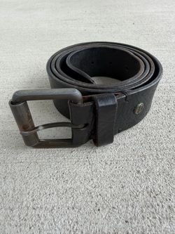 Timberland Genuine Leather Black Belt Men’s Size 42 44 Wide Casual Belt 49” Long
