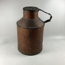 Vintage Copper Milk Jug Can 15” Coin Bank