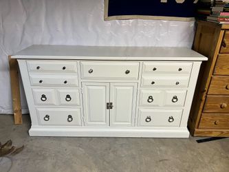 Long dresser and night stand