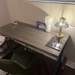 PICKUP TODAY ONLY – Modern Rustic Desk (53”) – Like New – Must Go