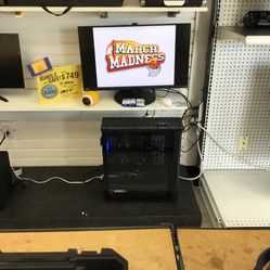 acer 28”4K UHD gaming Led Monitor With msi gamin desktop computer 