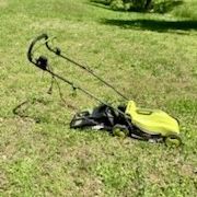 SUNJOE ELECTRIC CORDED LAWNMOWER. 14”CUT. GREAT FOR SMALL YARDS  IN TOWN YARDS. COMES WITH BAG GRASS CATCHER.  Foldes For Storage. 