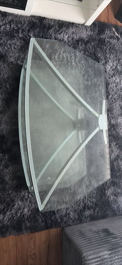 Glass tv stand