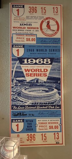 Bob Gibson Autographed Replica Ticket
