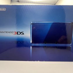 Nintendo 3DS (Cobalt Blue, Complete In Box) + 128GB