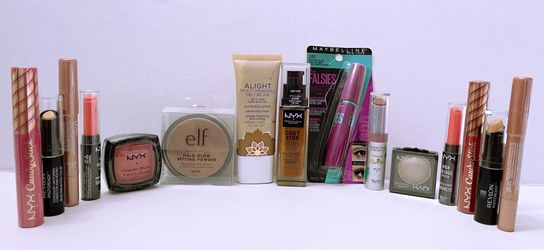 Makeup 15 units of different products and brands, NYX, Elf, Covergirl, Revlon, Maybelline and more. perfect for personal use, resale and gift. # 204