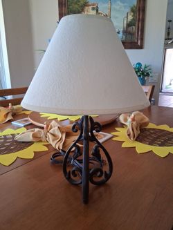 Wrought Iron Lamp